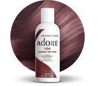 Adore Semi Permanent Hair Color (104 Sienna Brown) | Vegan & Cruelty-Free Brown Hair Dye | No Ammonia, No Peroxide, No Alcohol | 4 Fl Oz (Pack of 1)