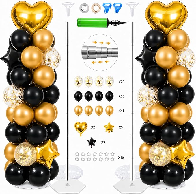 Balloon Towers Set of 2, Balloon Column Stand by Sileasncei