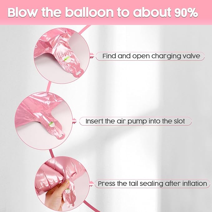 3 Balloon - Pastel Pink Birthday Number Balloons, 40 Inch Decorations | Pastel - Image 6