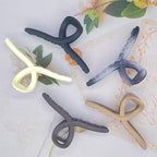 Big Hair Claw Clips 5-Pack 5.1" Non-Slip Hair for Women and Girls with Long, Thick Hair Jelly & Matte Clips (Oval-A 5pcs 5.1")