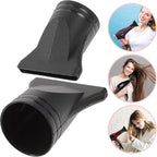 2PCS Professional Blow Dryer Narrow Concentrator - Specific Fit 4.3-4.5cm Diffusers, Black ABS Plastic Nozzle Replacement for Hair Dryer Attachments, Salon-Grade Flat Blow Styling Tools