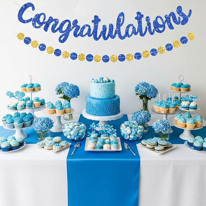 BEISHIDA Congratulations Banner Blue 2026 Graduation Banners, Grad Congrats - Image 4