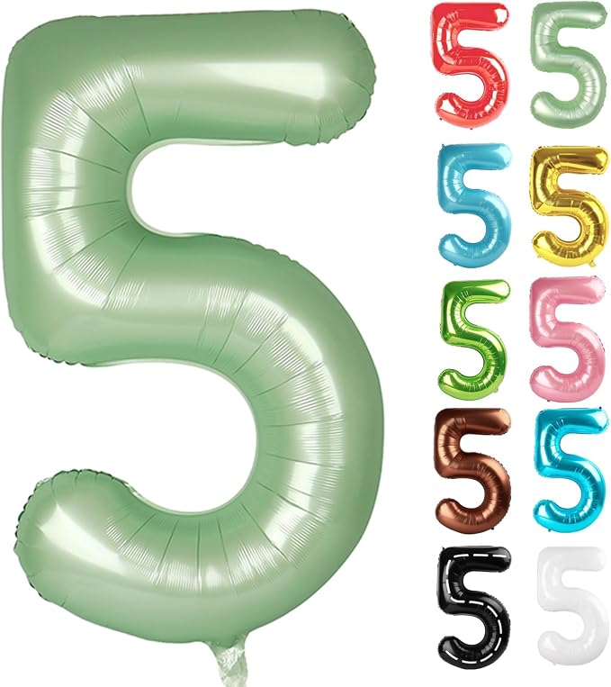 Oliver Green Number 5 Balloon 40 Inch by IWERP