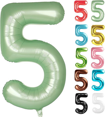 Oliver Green Number 5 Balloon 40 Inch by IWERP