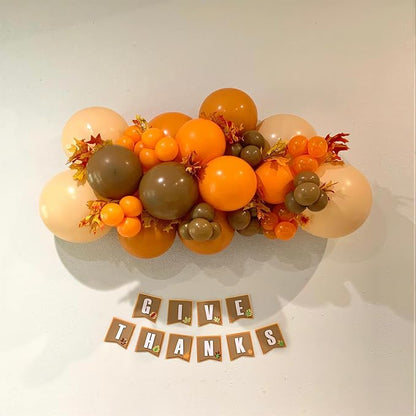 60Pcs Orange Balloons for Thanksgiving Halloween Birthday Party Decorations | - Image 6