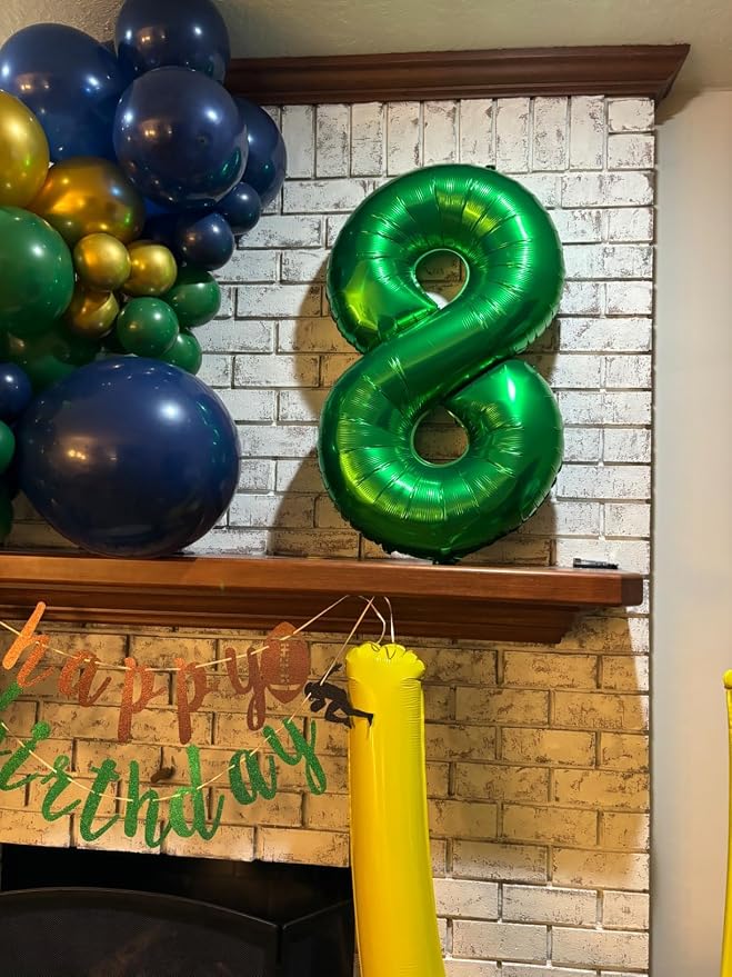 Number Balloons 28 Balloon Dark Green - Image 4