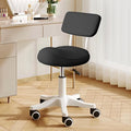 Ergonomic Esthetician Stool Chair with Back Support for Salon, Swivel Rolling Stool Height-Adjustable for Clinic Dentist Spa, Home Office, Drafting Work Task Chair