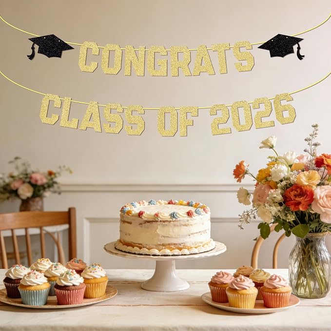 Pre-Strung Congrats Banner for Graduation - Image 4
