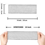 IVARYSS Workout Headbands for Women Non Slip, Premium Stretchy Soft Fabric Head Bands for Women's Hair, Wear for Yoga, Running, Sport, 6 Pack, Solid Color