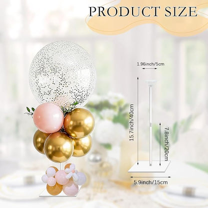 8 Pack Clear Acrylic Balloon Stands - Image 2