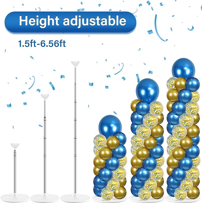 2 Sets Adjustable Balloon Column Stand Kit - Image 4