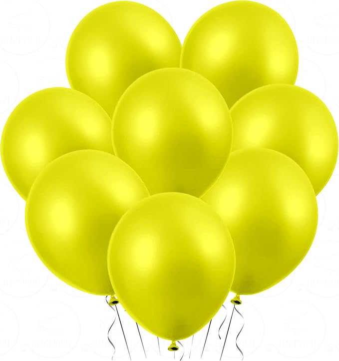 AFTERLOON® Biodegradable Natural Rubber Latex Balloons 24 pcs Pearlized Yellow by AFTERLOON%C2%AE