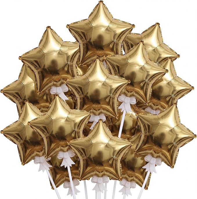 60 Pcs Mini Star Self Inflatable Balloons Bulk by Chitidr