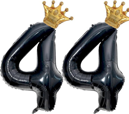 40 inch Large Black 44 Balloon Number by Unknown