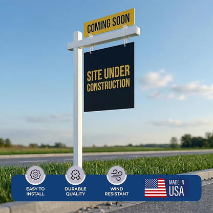Custom Real Estate Sign Post By DC – Yard Sign Holder - Image 3