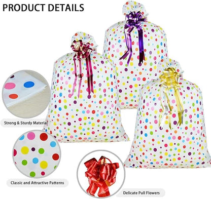 4 Pcs Large Gift Bags Oversized Plastic Storage Bags 48"x 36" - Image 3