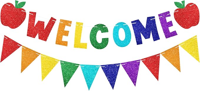 Welcome Back to School Banner by KINGLAKEGARDEN