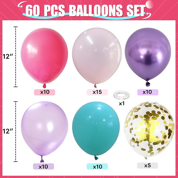 HILAVO Pink and Purple Balloons - Image 2