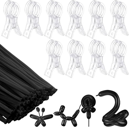 10 Pack Large Balloon Arch Clips 3.5 Inch Heavy Duty Clip and 100 Pcs Black 260 - Image 8