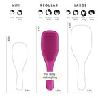Tangle Teezer Ultimate Detangler Brush for Wet & Dry Hair, Eliminates Knots & Reduces Breakage for All Hair Types, Electric Raspberry