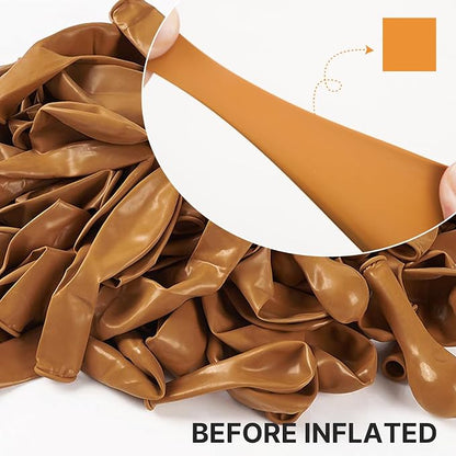 PartyWoo Burnt Orange Balloons 100pcs 12 Inch Terracotta Rust Fall Color Autumn - Image 2