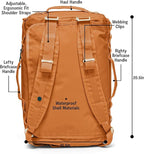 Baboon to the Moon Go-Bag Small 40L – Detachable Straps, Small Duffle Bag for Travel, Gym Bag for Women, Mens Travel Bag, Duffel Bags for Traveling, Travel Duffel Bags for Women (Caramel)