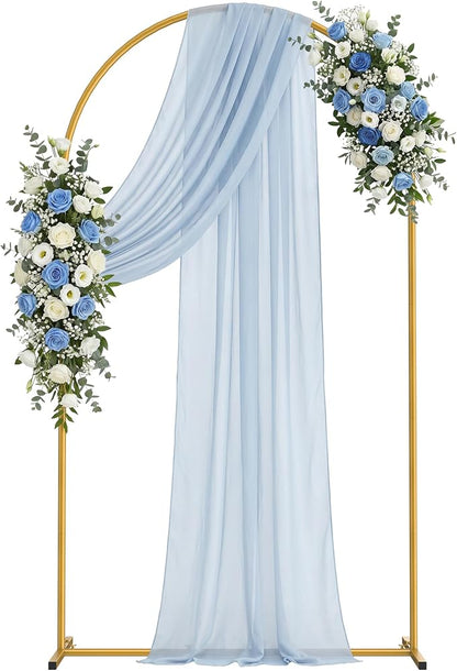 7.2FT Arch Backdrop Stand, Metal Gold Wedding Arch Frame, Balloon Arch Stand by Unknown