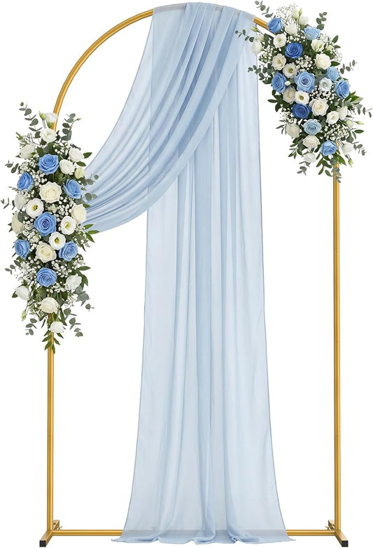 7.2FT Arch Backdrop Stand, Metal Gold Wedding Arch Frame, Balloon Arch Stand by Unknown