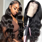 13x6 Body Wave Lace Front Wigs Human Hair Pre Plucked Glueless Wigs Human Hair 180% Density HD Transparent Lace Frontal Wig Human Hair for Black Women Body Wave Wig 20 Inch