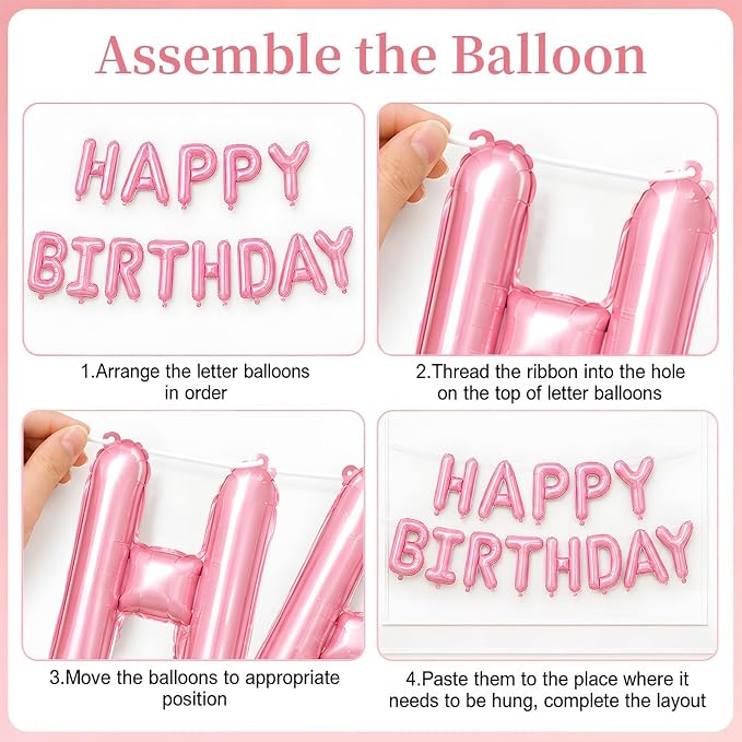 Dusty Pink Number 3 Balloon, 3rd Birthday Decorations - Image 3