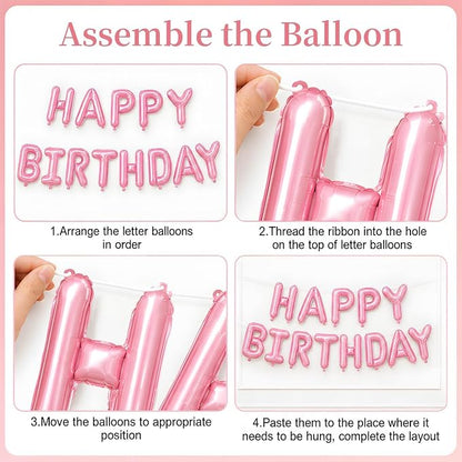 Dusty Pink Number 3 Balloon, 3rd Birthday Decorations - Image 3
