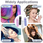 ELANE 4 Pack Root Comb Applicator Bottle,Hair Oiling applicator,Oil Comb Applicator,Hair Bottle Applicator for Hair Dye Shampoos Hair Salons. (Black+white+purple+pink)