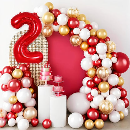 Red Number 2 Balloon 40 Inch, Big Large Foil Helium Number Balloons, Jumbo - Image 6