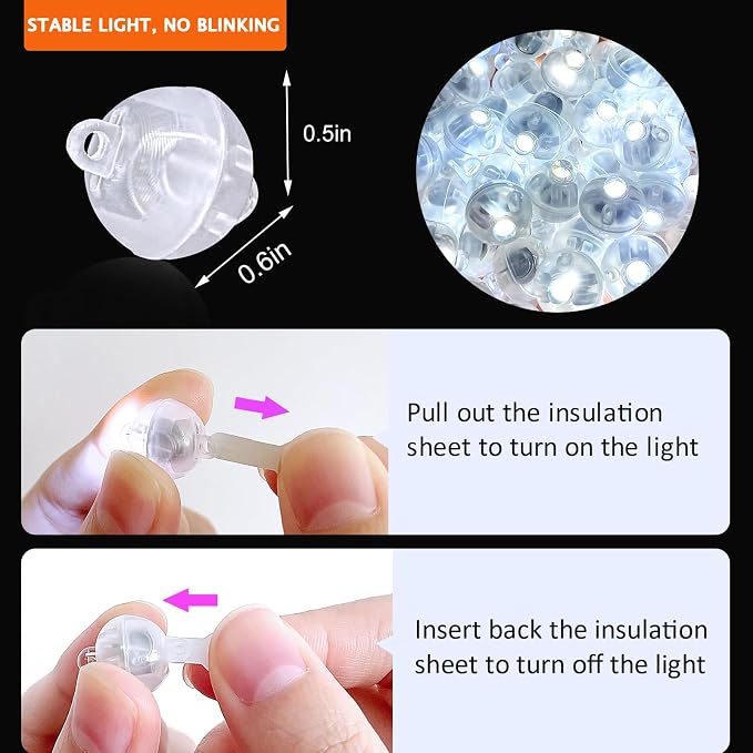 50PCs Mini Led Lights, Led Balloons Light - Image 3