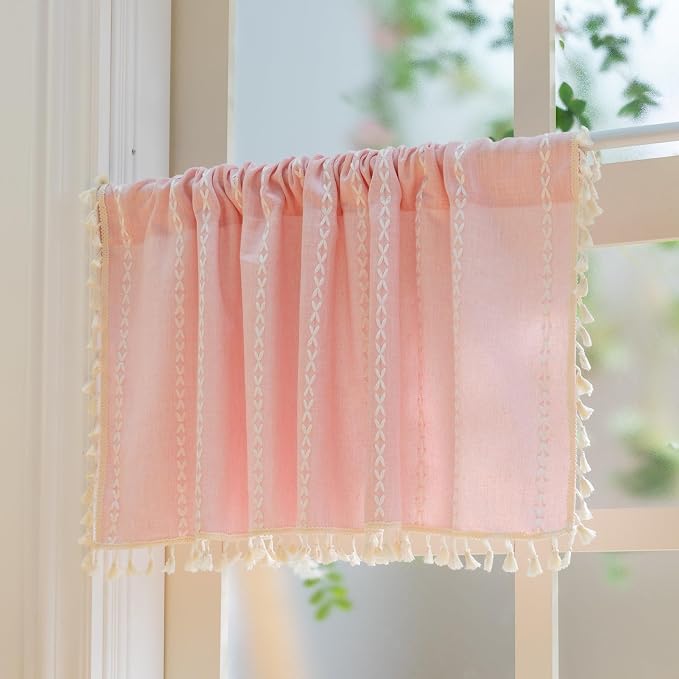 Sutuo Home Boho Valance Curtains - Image 3