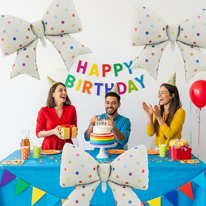38 Inches Bow Balloon Colorful Print - Image 5