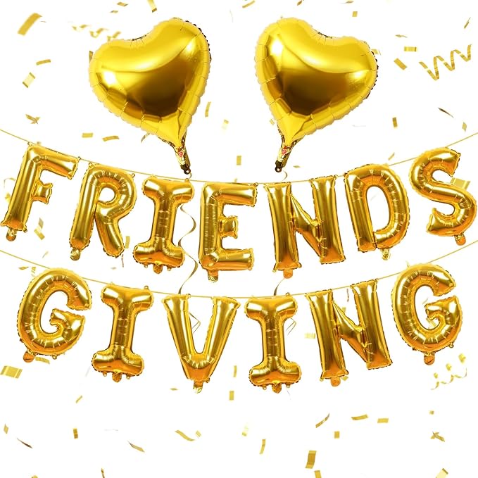 Jobkoo Friendsgiving Balloons Friends Giving Party Decorations 16 Inches Tall by Jobkoo