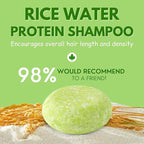 Ginger Rosemary & Rice Water Shampoo Bar Pack 3 - Hair Growth, Thickening, Strengthening, Anti Hair Loss, Volumize & pH Balanced - Sulfate & Silicone Free For All Hair Type