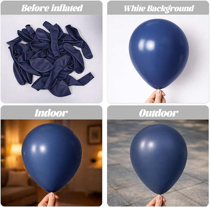 Voircoloria 90pcs Navy Blue Balloons Garland Arch Kit, 18 12 10 5 Inch | - Image 3
