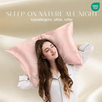 ZIMASILK 100% Pure Mulberry Silk Pillowcase for Hair and Skin Health,Soft and Smooth,Both Sides Premium Grade 6A Silk,600 Thread Count,with Hidden Zipper,1pc (Queen 20''x30'',Pink)