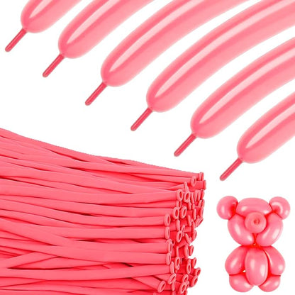 Long Balloons - Pink 260 Balloons by KEXINGTUO
