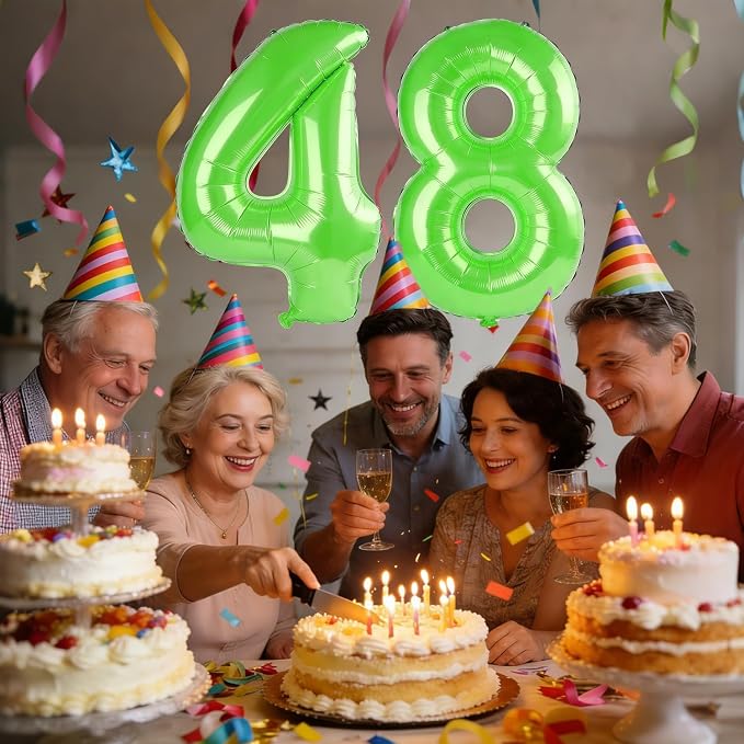 40 Inch Number 48 Balloons for 48th Birthday Party Decorations, 0-100 Fruit - Image 2
