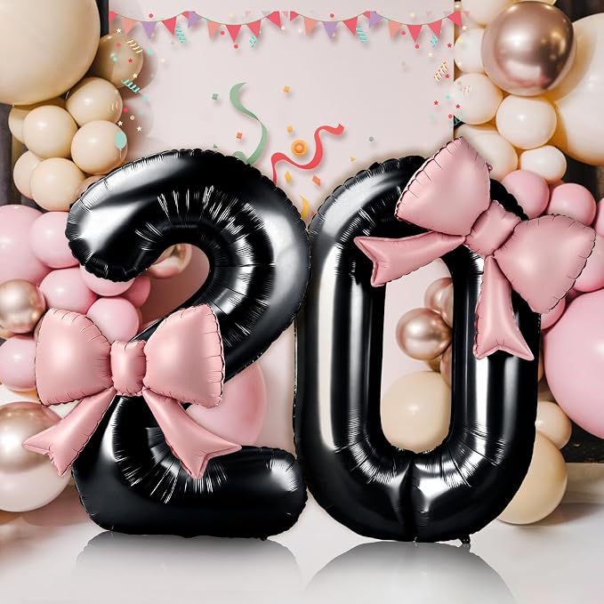40 Inch Black Number 0 Balloon - Image 5