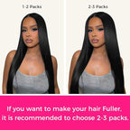 Lashey Seamless Clip in Hair Extensions Human Hair 130g 9pcs #1 Jet Black Straight 14 Inch Human Hair Clip in Extensions for Women