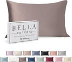 Bella Coterie Luxury Silk Pillowcase for Hair and Skin | 30 Momme | 100% Pure 6A Mulberry Silk | Super Soft | Perfectly Plush [Queen, Mocha]