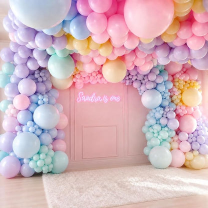 210Pcs Pastel Balloons Garland Arch Kit - Image 3