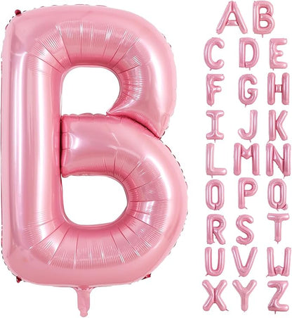 TONIFUL 40 Inch Large Pink Letter B Balloons Giant Foil Mylar Alphabet Balloon by TONIFUL