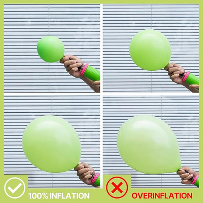 PartyWoo Lime Balloons 100pcs Green Light Green Color 5 Inch | Balloons - Image 5