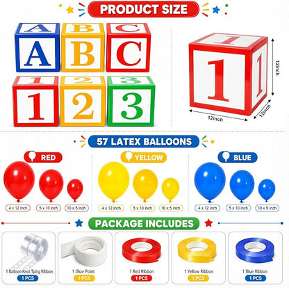 OLANRUN Back to School Decorations, Cartoon Back to School Balloons Backdrop - Image 2