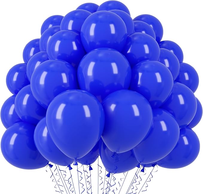 Voircoloria 110pcs Royal Blue Latex Party Balloons, 12inch | by Voircoloria